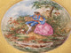 *BELLE ASSIETTE PORCELAINE LIMOGES THEODORE HAVILAND AILE OR D'aprés WATTEAU E - Limoges (FRA)