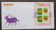 Taiwan Greeting Year Of Goat 2002 2003 Chinese Lunar Zodiac New Year Greeting (FDC) *see Scan - Storia Postale