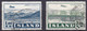 IS341 – ISLANDE – ICELAND – 1952 – PLANES OVER GLACIERS – Y&T # 27/8 USED 20 € - Poste Aérienne