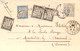 Timbres Taxe Combinaison à 8 Centimes 3*1c + 1*5c. Sur CP Chasse à Cour Relai De Chiens - 1859-1959 Cartas & Documentos