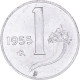 Monnaie, Italie, Lira, 1955, Rome, TTB, Aluminium, KM:91 - 1 Lira