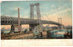 USA - Etats-Unis - New York - Williamsburg Bridge New York - Post Card For Udine (Italia) - 10 Juin 1907 - Ponts & Tunnels