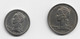 15N  -  CAMERUN -  1948 - 1 Y 2 FRANCOS - ( ESSAI )  PRUEBAS  EN  NIQUEL -  MUY RARAS -  SC. - Cameroun