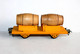 LR LOUIS ROUSSY - WAGON TONNEAU FOUDRE EN BOIS, A ESSIEUX, ECH:O MINIATURE TRAIN - MODELISME FERROVIAIRE (2811.39) - Goods Waggons (wagons)