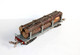 LR - WAGON MARCHANDISE PLAT A RANCHERS + 5 GRUMES TRONC BOIS A BOGIES - ECH:O/0 - MODELISME FERROVIAIRE (2811.43) - Güterwaggons