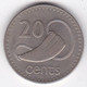 Fidji 20 Cents 1977 Elizabeth II, Cupronickel, KM# 31 - Fiji