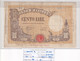 ITALIA 100 LIRE 23-08-1943 CAT. N° 22A - 100 Liras