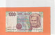 BANCA D'ITALIA . DECRETO MINISTERIALE 3.10.1990 - 1.000 LIRE . N° VH 427248 G .  2 SCANES - 1000 Liras