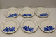 *6 PETITES ASSIETTES DESSERT CERAMIQUE TAURION PB LIMOGES FLEURS ROSES BLEUES  E - Limoges (FRA)