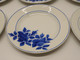 *6 PETITES ASSIETTES DESSERT CERAMIQUE TAURION PB LIMOGES FLEURS ROSES BLEUES  E - Limoges (FRA)