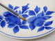 Delcampe - *6 PETITES ASSIETTES DESSERT CERAMIQUE TAURION PB LIMOGES FLEURS ROSES BLEUES  E - Limoges (FRA)