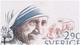 Mother Teresa, Nobel Prize, Christianity, Religion, King Martin Luther, Bertha, Famous Men & Women Sweden FDC 1986 - Mère Teresa