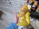 Old Rubber Toy Squirrel Height 21 Cm ART 207 - Autres & Non Classés