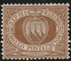San Marino 1877 - 30c. - UNUSED - Brown Coat Of Arms - Signed By Diena - Neufs