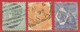 Australie Du Sud N°60A à/to 62A  (filigrane SA, Dentelé 13) 1893-95 O - Usati