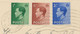 GB 1.9.1936, King Edward VIII ½d, 1 ½d And 2 ½d On Superb Cover To NORTH SHIELDS Used With FIRST DAY MACHINE POSTMARK - Brieven En Documenten
