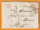 1832 - D4 Grand Cachet à Date Type 12 Simple Fleuron Sur Lettre De CANET Postée à NARBONNE Vers Aniane, Hérault - 1801-1848: Précurseurs XIX