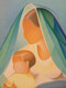 Delcampe - *BELLE LITHOGRAPHIE EPREUVE D'ARTISTE MATERNITE Signé JANICK LEDERLE  E - Art Nouveau / Art Deco