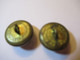 2 Boutons Anciens Bombés/Militaria/Médecine/ CADUCEE/Farget & Salignac/ LYON/2,1 Cm /début XXéme   BOUT202 - Knöpfe