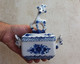 Delcampe - Vintage Boite En Cerf Gzhel Porcelaine, Pot Russe, Gzhel Porcelaine Céramique, Décor De Maison, Décorative Porcelaine - Gzel (RUS)