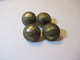 4   Boutons D'uniforme Anciens Bombés /Militaria / OCTROI//Supérieur Franca / 2,1 Cm /Début XXéme     BOUT228 - Knöpfe