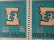 Stamps Romania 1968 # Mi 2763 Printed With Broken Numbers 1.9.  , Paar, Unused - Plaatfouten En Curiosa