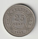 BELIZE 1988: 25 Cents, KM 36 - Belize