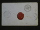 BK18 FRANCE  BELLE  LETTRE  1857 NANTES A NOGENT    ++ N°14 FONCé+CACHET CIRE ROUGE +++ AFFRANCH. INTERESSANT++ - 1853-1860 Napoleon III