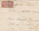 LETTRE. ST PIERRE ET MIQUELON. 1927. 50c N° 115. SEUL. ST PIERRE POUR ST SERVAN SUR MER - Storia Postale