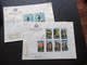 San Matino 1966 Und 67 Ufficio Filatelico Governativo 2x Einschreiben / Reko Brief / FDC Nach Halle Westfalen - Storia Postale