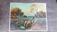 87- LIMOGES- GRANDE CHROMO LITHO MAGASIN DETHIAS IMPRIMERIE PAPETERIE-4 COURS BUGEAUD- SCENE PATURAGE LIMOUSINE MOUTONS - Andere & Zonder Classificatie