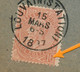 ENVELOPPE 1897   PUNT IN DE 0 VAN 10 CENT         3 SCANS - Autres & Non Classés