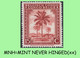 1942 ** BELGIAN CONGO / CONGO BELGE = COB 230 MNH ED BROWN PALM TREE  : BLOCK OF -4- STAMPS WITH ORIGINAL GUM - Blocks & Kleinbögen