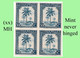 1942 ** BELGIAN CONGO / CONGO BELGE = COB 253 MNH CLEAR BLUE PALM TREE : BLOC OF -4- STAMPS WITH ORIGINAL GUM - Blocks & Kleinbögen