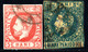 1318. ROMANIA 2 CLASSIC STAMPS LOT,5 B. SIGNED DIENA - Oblitérés