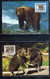 Yougoslavie. 4 Cartes Maximum. WWF. Ours.1988 - Cartes-maximum