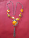 BIJOU COLLIER FANTAISIE ORANGE 76 Cm - Necklaces/Chains