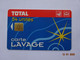 CARTE A PUCE CHIP CARD  CARTE LAVAGE AUTO TOTAL 54 UNITES 400 STATIONS - Car Wash Cards