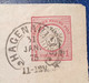 HAGENAU 1875 ! Hufeisenstempel SELTEN Auf Dieser Brustschild Ganzsache>Carlsruhe (France Alsace Haut-Rhin DR Elsass - Cartas & Documentos