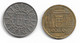 Monnaie SARRE 2 Pieces  20 Franken 1954 Et 100 Franken 1955 Plat 2 N0139 - 100 Francos