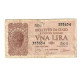 Billet, Italie, 1 Lira, 1944, 1944-11-23, KM:29b, B - Regno D'Italia – 1 Lira