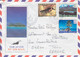 Lettre Par Avion Illustrée (Vue De L'île, Plage Au Soleil Couchant) Obl. Papeete RP An 1 Le 28/5/82 Sur 133, 137, 141 - Covers & Documents