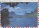 Lettre Par Avion Illustrée (Baie D'Hopunohu, Baie Cook) Obl. Papeete RP An 1 Le 27/1/83 Sur 187 - Lettres & Documents