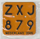 License Plate-nummerplaat-Nummernschild Moped-wheelchair Nederland-the Netherlands 2005 - Number Plates