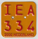 License Plate-nummerplaat-Nummernschild Moped-wheelchair Nederland-the Netherlands 2000 - Number Plates