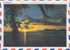 Lettre Par Avion Illustrée (Danse Et Coucher De Soleil) Obl. Pirae Le 12/11/85 Sur 132 X 2, 192, 227 - Briefe U. Dokumente
