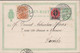 1905. DANMARK. 5 ØRE BREVKORT With Additional 1 ØRE Coat Of Arms And 4 ØRE On 8 ØRE From ... (Michel 37 + 40) - JF436470 - Storia Postale