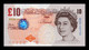 Gran Bretaña Great Britain 10 Pounds Elizabeth II 2000 Pick 389e Sc Unc - 10 Pounds