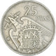 Monnaie, Espagne, 25 Pesetas, 1958 - 25 Pesetas