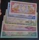 BHUTAN , P 14a 15a 16b 17b 18b , 1 - 100 Ngultrum , ND 1985/1992 , AU UNC, 5 Notes - Bhutan